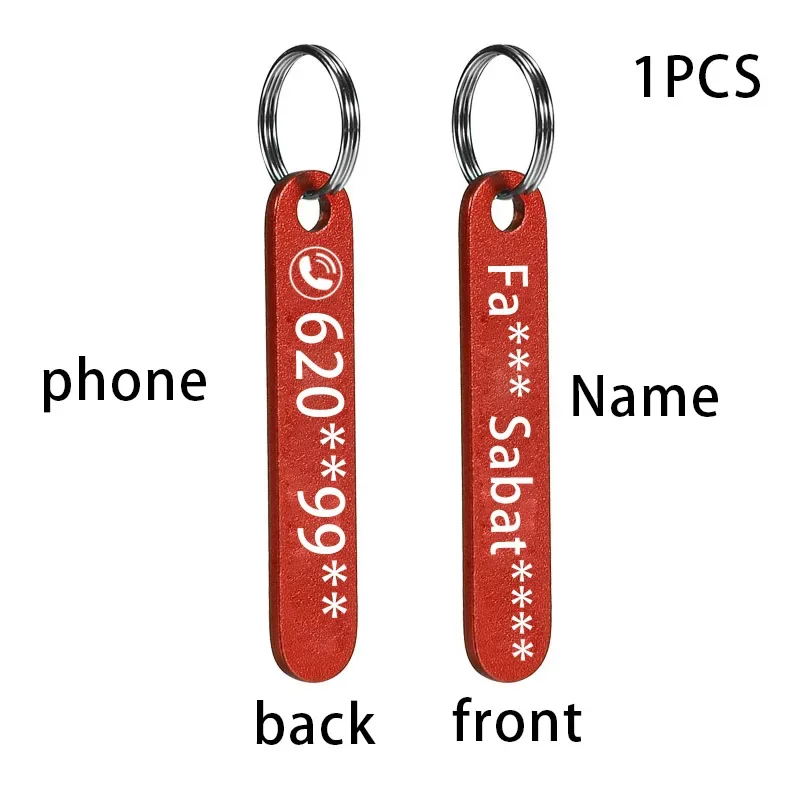 Customized Car Keychain Personalized Name Phone Number Keychain Custom Gift for  Anti-lost Luxury Keyring Keychain Accessories