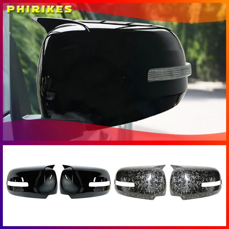 2PCS For Mitsu Pajero Sport 2009-2014 Car Rearview Side Mirror Cover Wing Cap Exterior Door Housing Shell Trim ABS Chrome