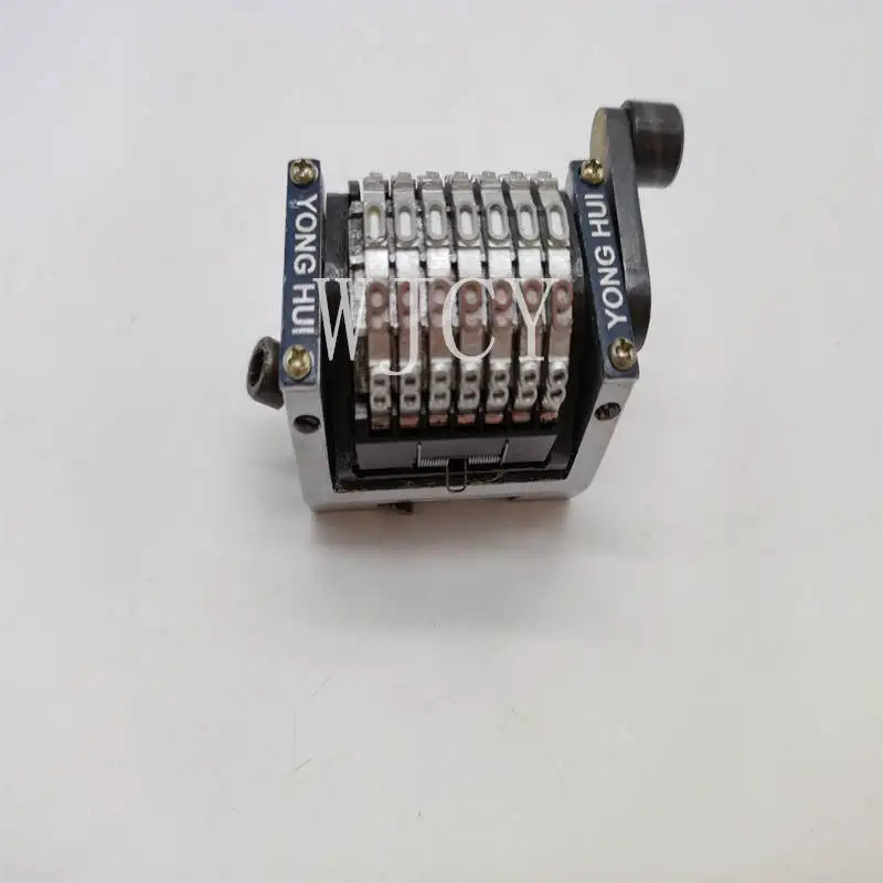 2 PCS High Quality GTO 7 Digits Numbering Machine Horizontal Backward 09876...