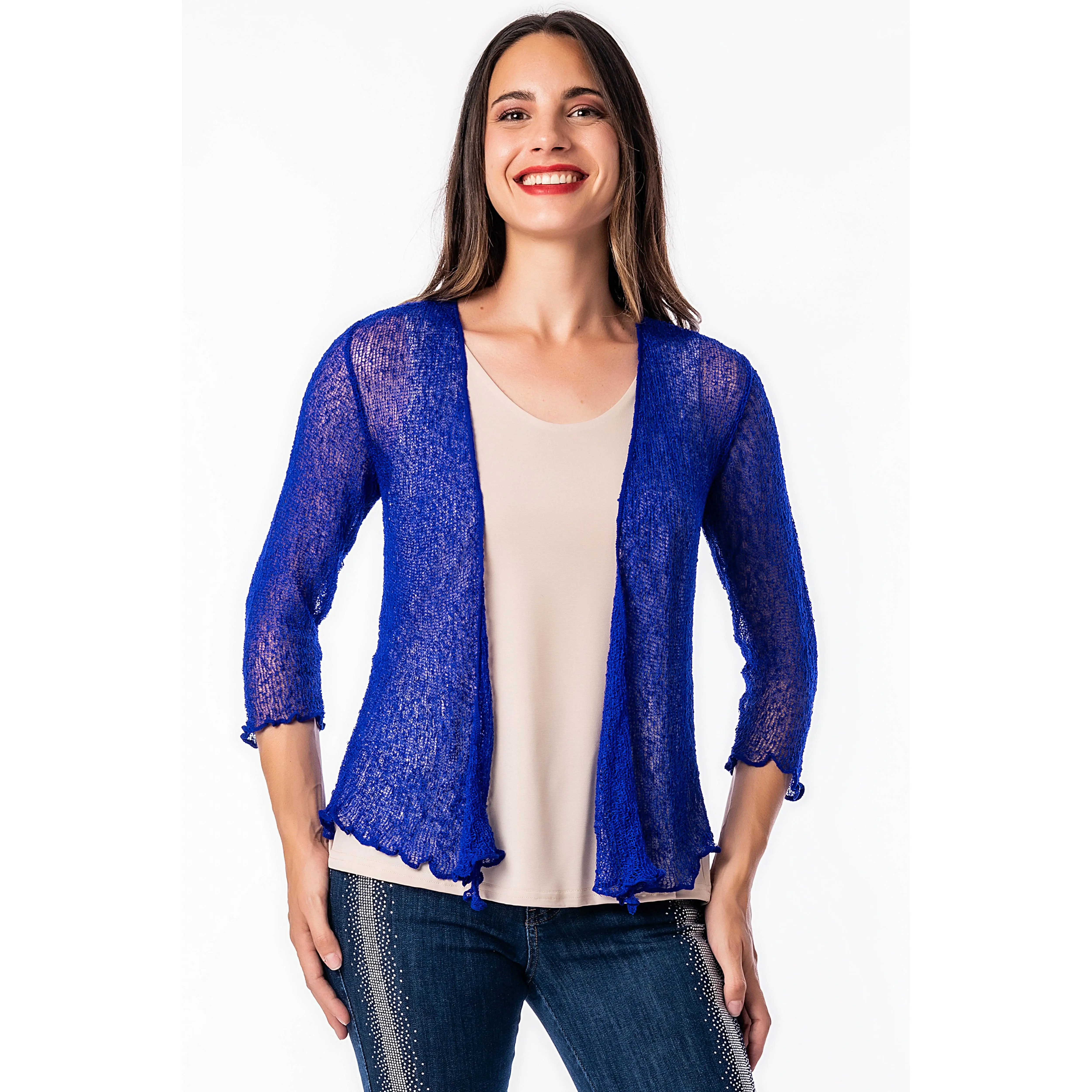 Top Bolero – Masquenada - Torera Color Tinta Royal - Talla Unica
