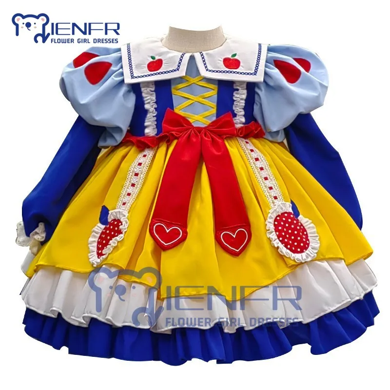 Flower Girl Dress Children's New Girl Princess Dress Children Princess Pengpeng Skirt Prom Flower Basket Baby Girl Dress