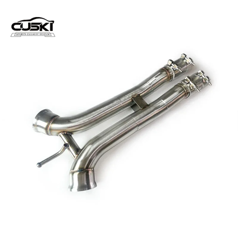 Stainless Steel Automotive Exhaust Parts fit Porsche Panamera 971 2.9T 2017-2022 Equal Length Middle Pipe Exhaust Modification