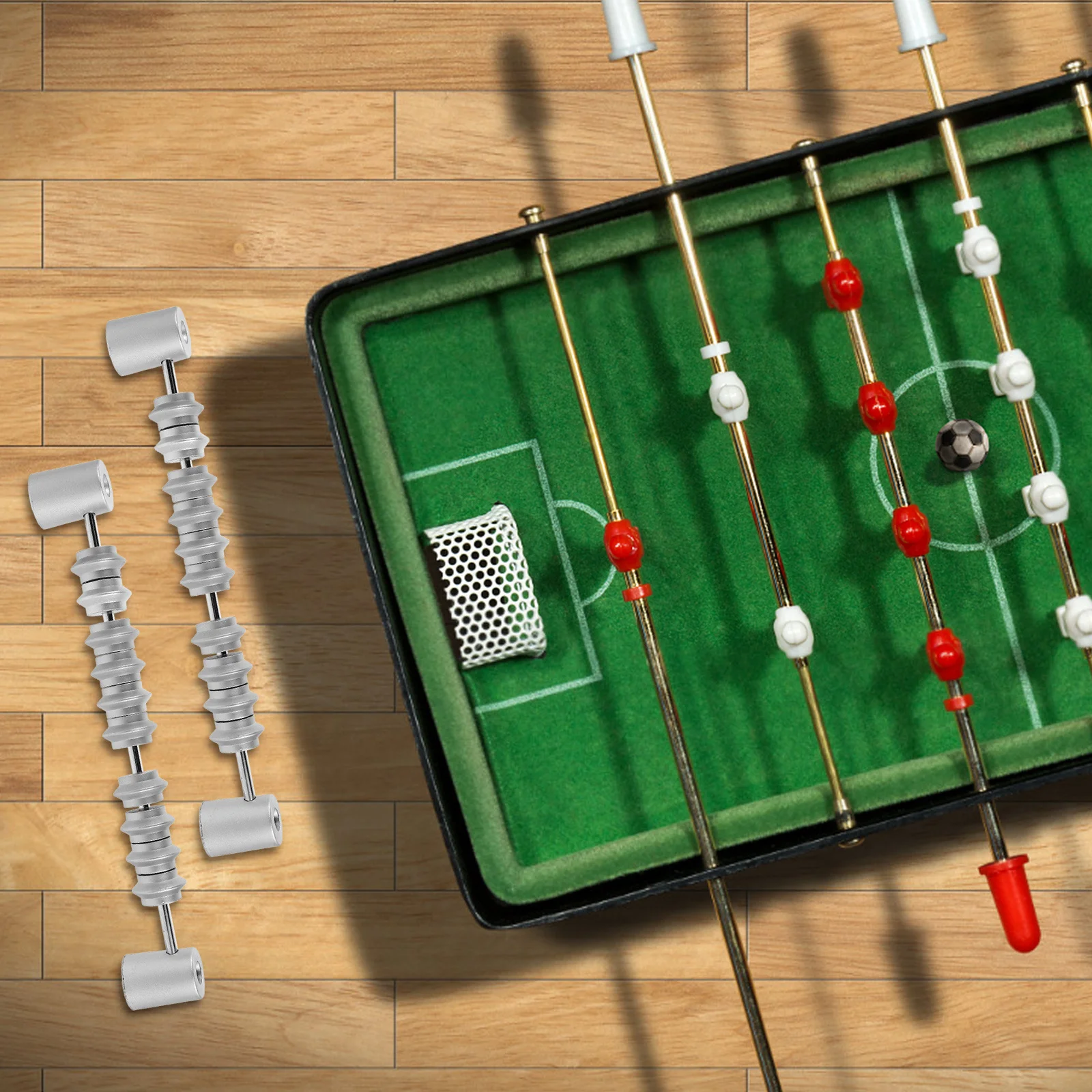 

1 Pair Silver Foosball Scoring Counters Compact Lightweight Score Keeper For Table Football Accurate Scoring Tracker Room