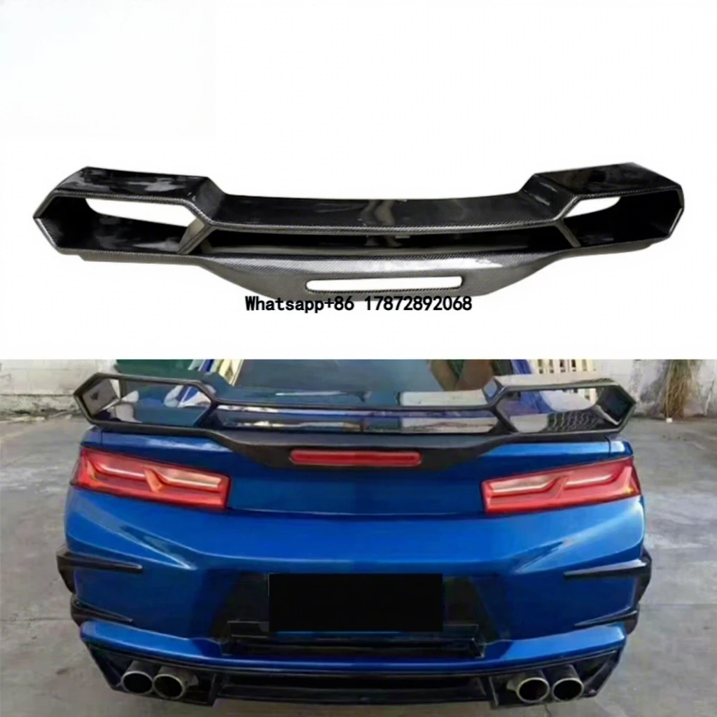 

H-Ornet Style Carbon Fiber Rear Spoiler for Camaro 2015-2022 New Condition Trunk Spoiler Flaps Rear Wing Body Kit