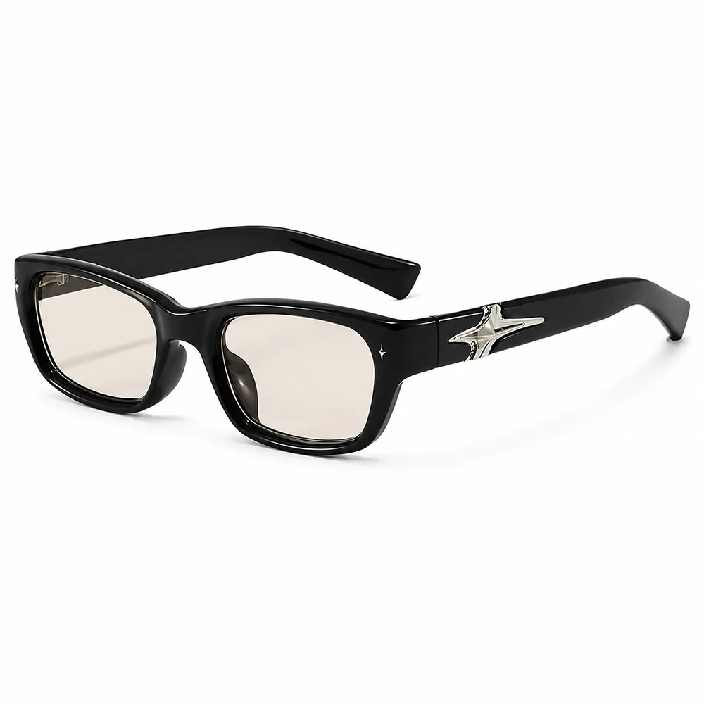Neue Y2K Punk Star Square Sonnenbrille für Männer und Frauen Luxus Designer UV400 Schutz Retro Reise Outdoor Sonnenbrillen ﻿ – Detail 7