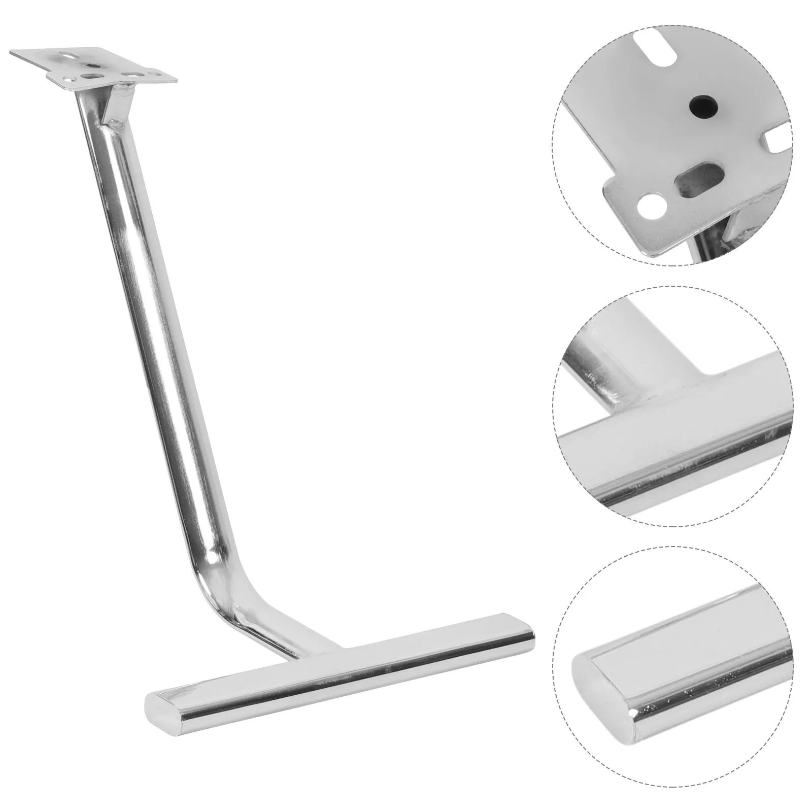 Sandaran Kaki Kursi Salon Pengganti Besi Tahan Lama Untuk Kursi Tukang Cukur Pedal Kokoh Universal Sandaran Kaki Nyaman Alas Kaki Stabil