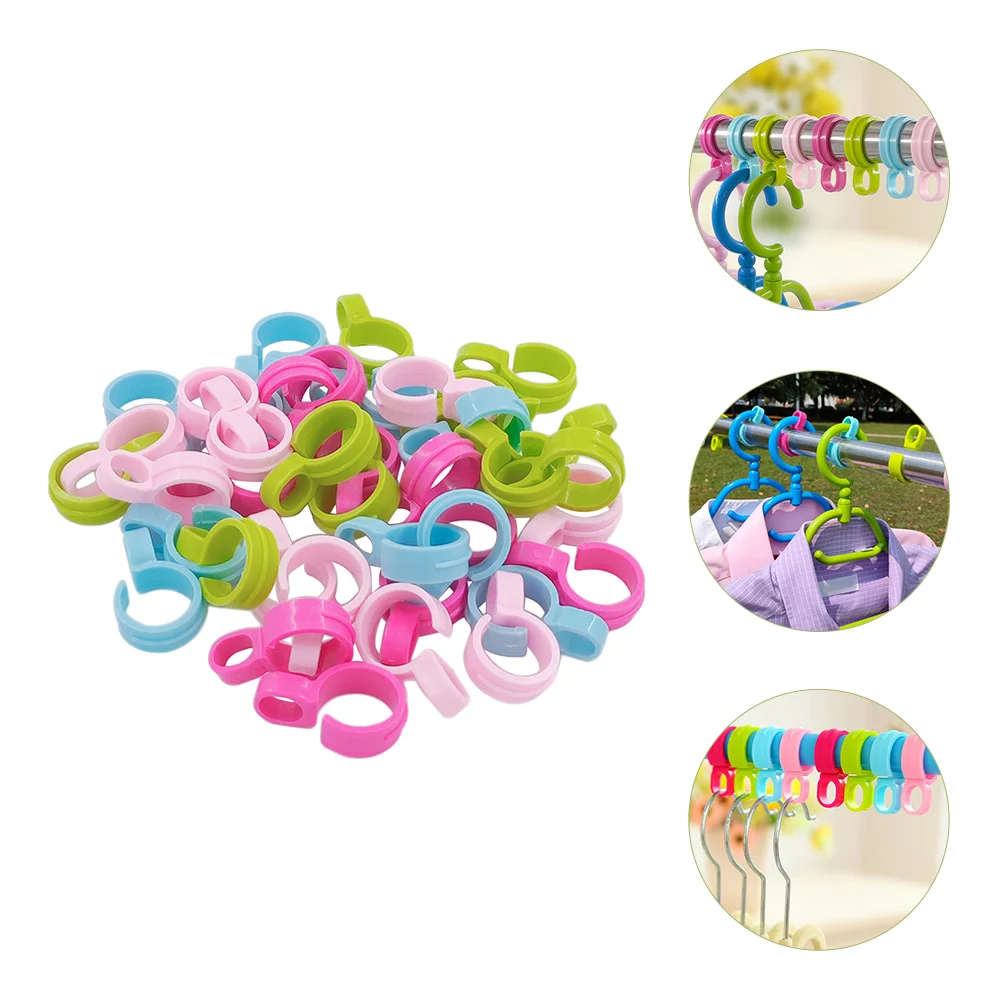 

80 Pcs Coat Hanger Windproof Hook Clothes Rack Clothing Hangers Anti-slip Wardrobe