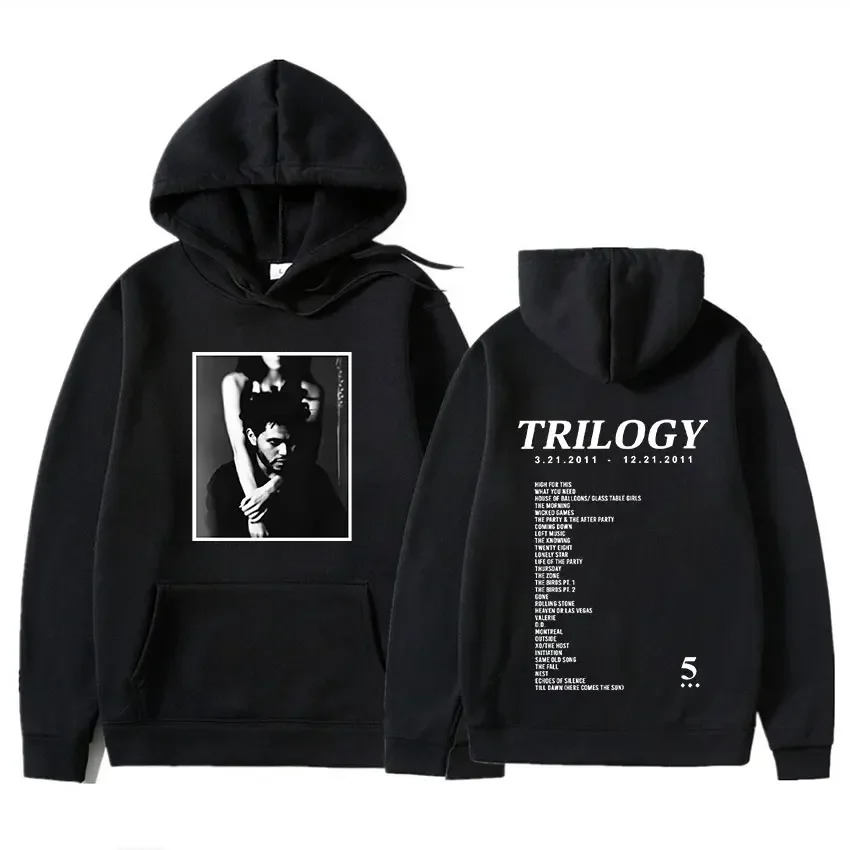 Singer The Weeknd-Sudadera con capucha para hombre y mujer, Jersey de algodón con Álbum de Música Fm, estilo Hip Hop y Rock