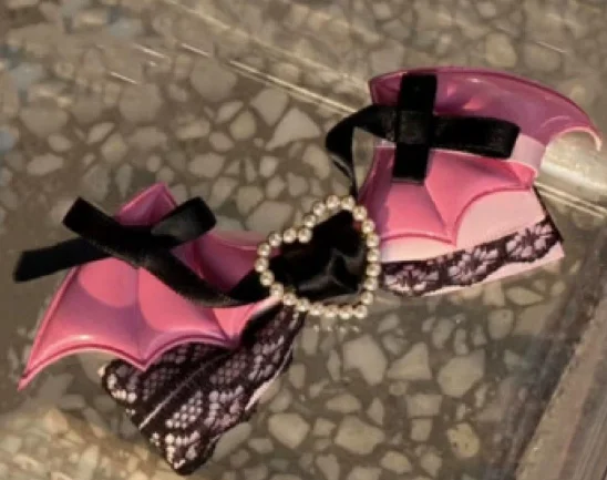 

1 пара стильных заколок для волос с кружевом и жемчугом, готические аксессуары для волос в стиле Y2K, заколки для волос на Хэллоуин