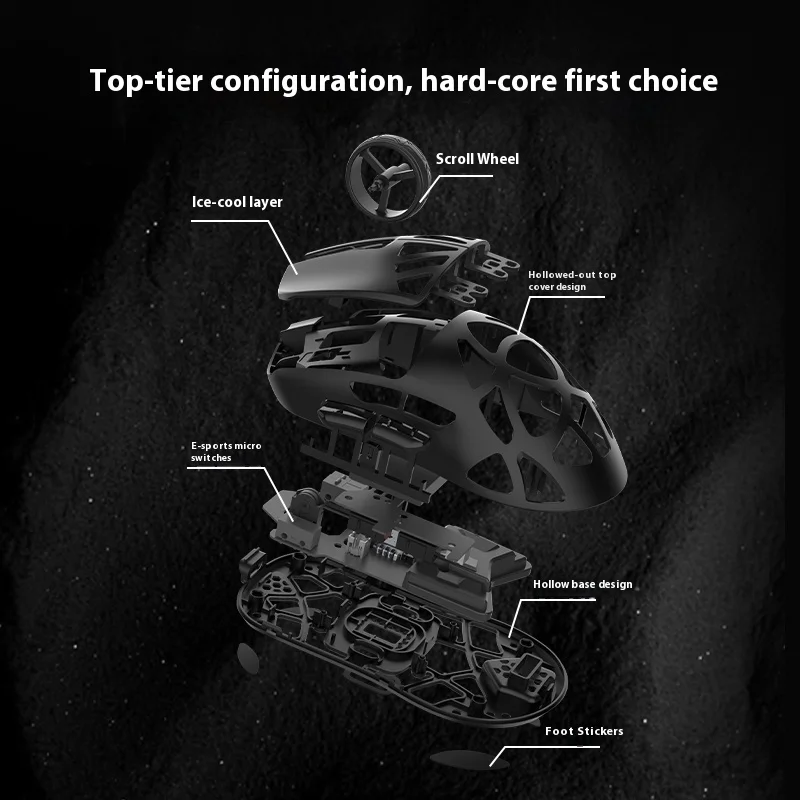 

Epomaker CarbonX Gaming Mouse BT 2.4G Wireless E-sport Pixart PAW3950 Low Latency Carbon X Sensor Optical Switch 8k Polling Rate