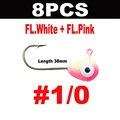 8PCS 1l0 White Pink