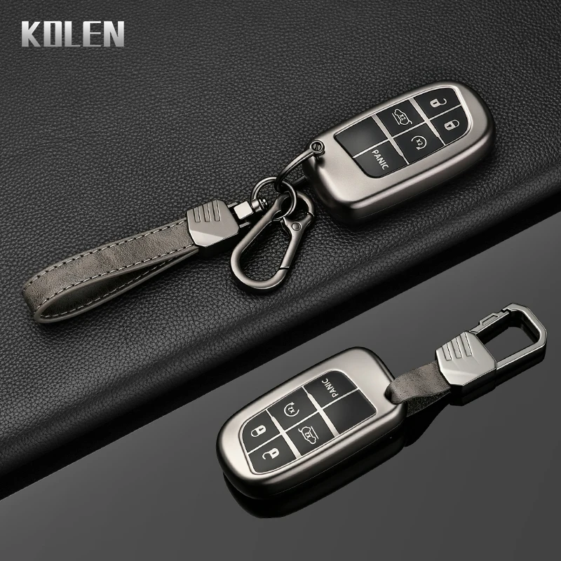 TPU Car Key Case Cover For Jeep Cherokee Compass S Renegade Grand Commander For Dodge Journey Challenger Charger Chrysler 300C