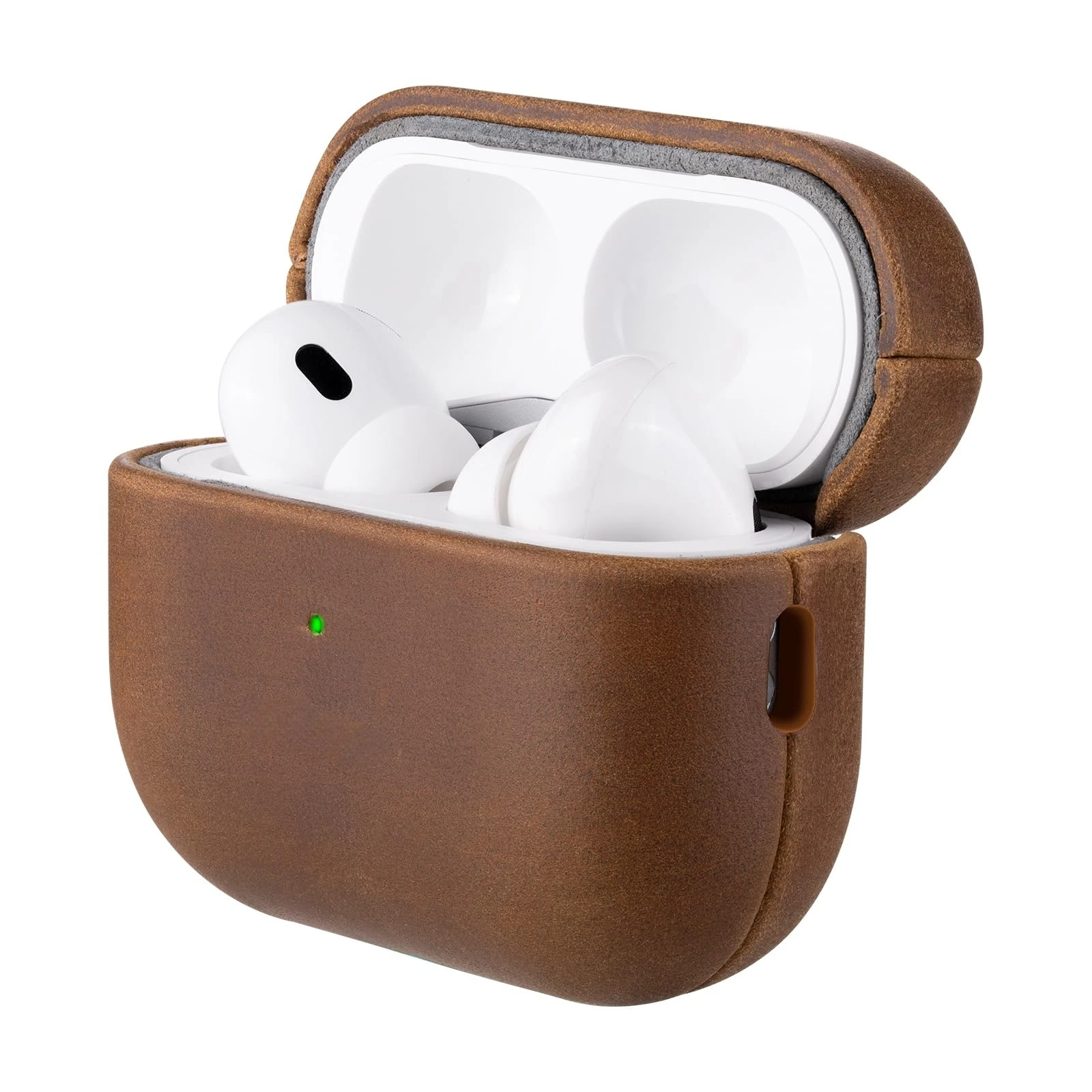 For AirPods Pro 3 Crazy Horse Leather Genuine Leather Earphone Protective Case for Apple AirPods Pro 3 Bluetooth Earphones