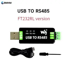 Original Industrial USB to RS485 Serial Converter Half Duplex FT232RL Communication Module CH343G Industrial Win8 10  Linux Mac