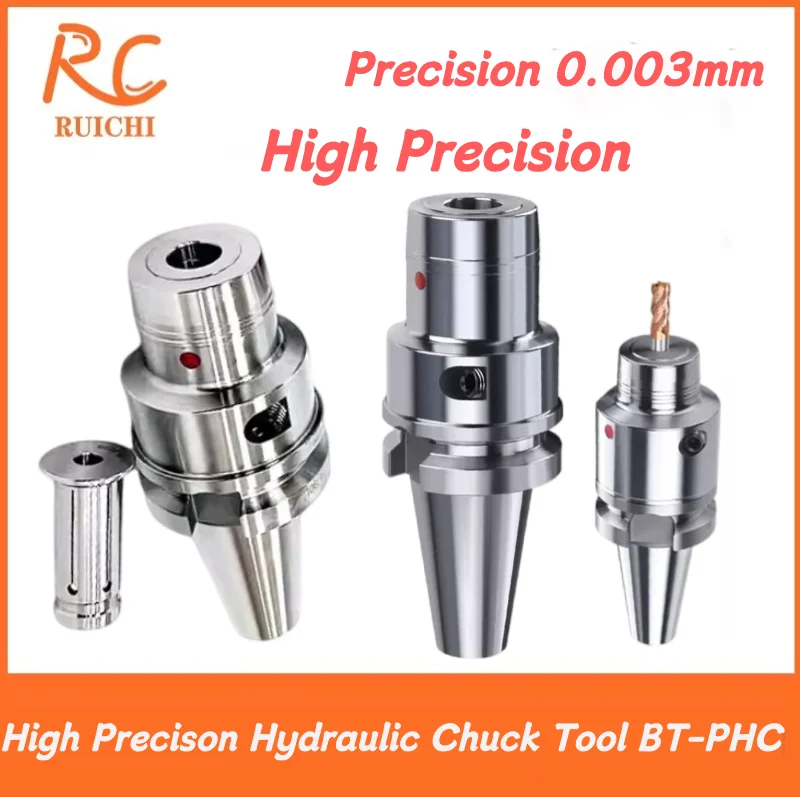 High Precison Hydraulic Chuck Tool Shank BT30 BT40 BT50 PHC06 PHC08 PHC10 PHC12 PHC16 PHC20 Collet BT Hydraulic Tool Holder