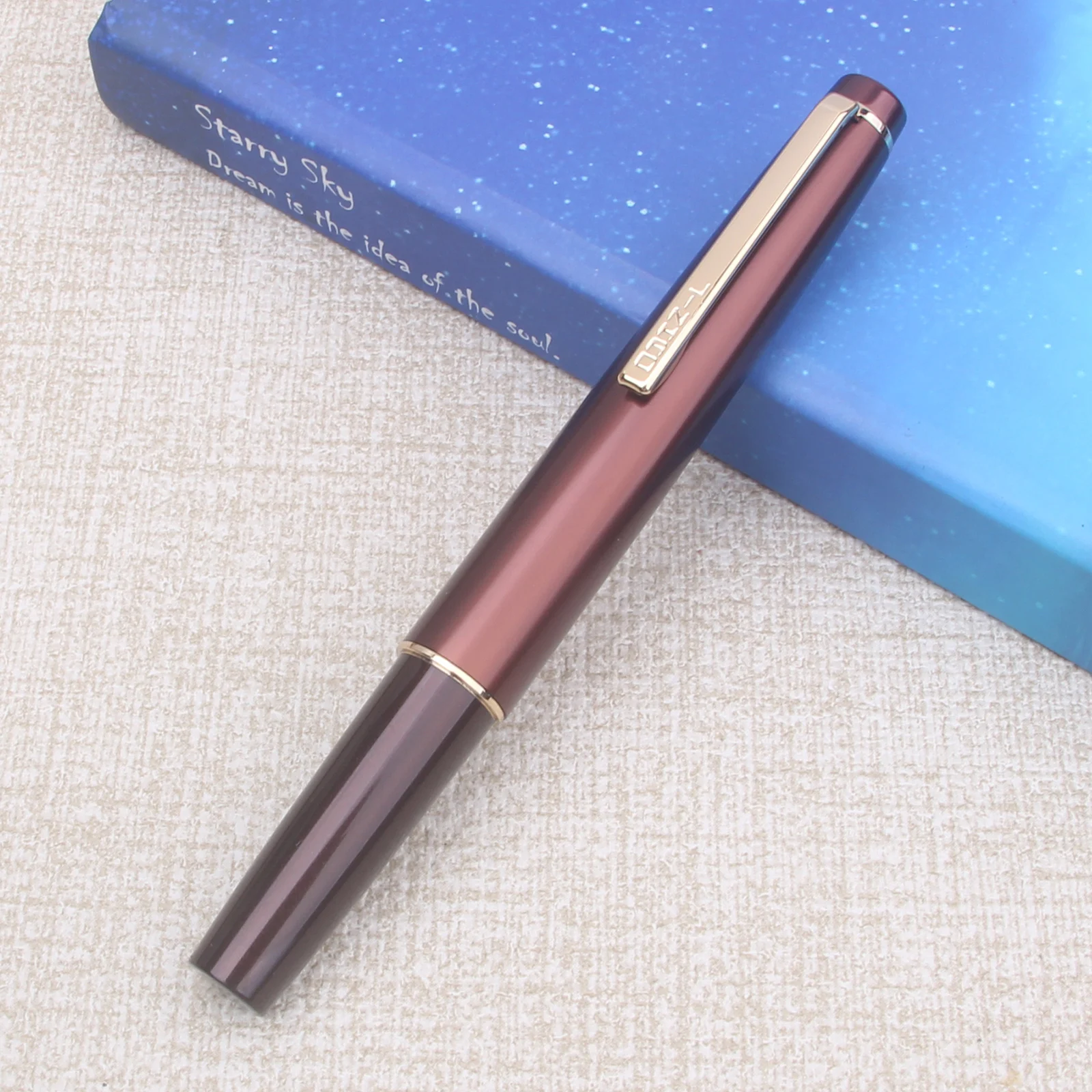 JINHAO 59 Brown Coffee Fountain Pen EF F Nib Luxury Elegant Fountain Pen Office School Supplies Stationery PK 95S