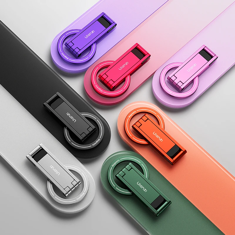 Ulanzi MA60 ขาตั้งกล้องโทรศัพท์ Magsafe แบบพับได้สําหรับโทรศัพท์มือถือ iPhone Dual-Side Magnetic ที่วางโทรศัพท์แบบปรับได้สําหรับ Vlog Live