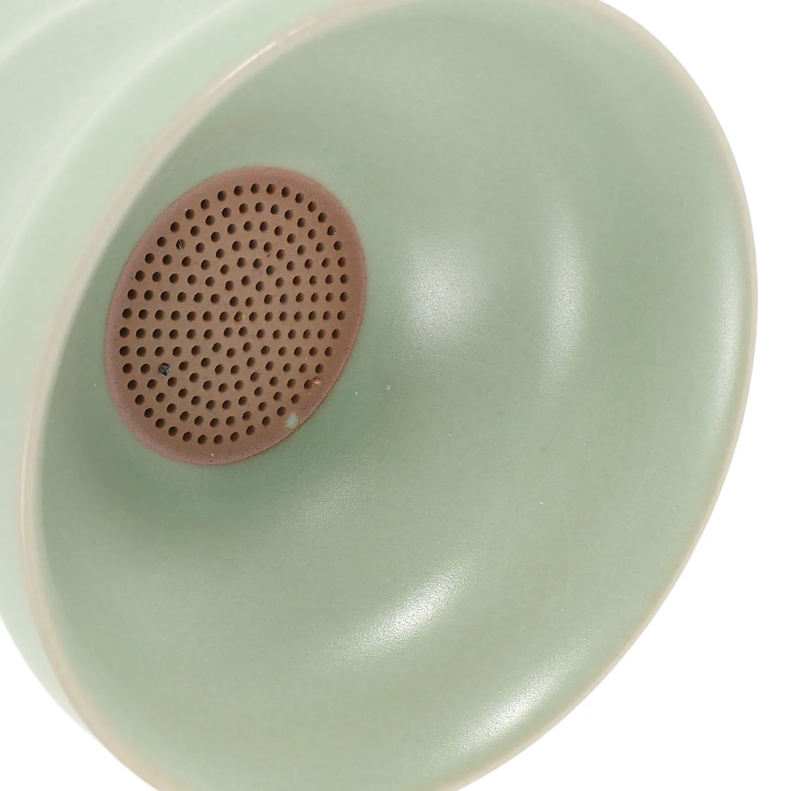 مصفاة فلتر شاي سيراميك، تصميم أنيق سهل التنظيف للمنزل والمكتب، أداة مصفاة الشاي، مصفاة شبكية رفيعة على شكل أوراق شجر فضفاضة