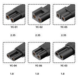 6Pcs USB Type C Charger Convetor Adapter Shaving Power Adapter For Universal Electric Hair Clipper Beard trimmers Shavers Razor