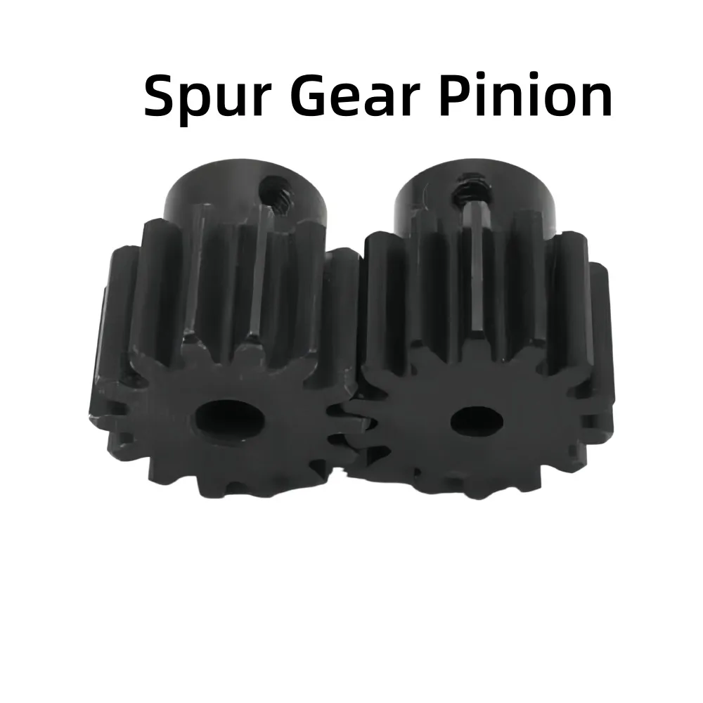 1Pc 1 Module Spur Pinion Gear, 15T-23T Blackened Steel Gear with Step, Bore 4-12.7mm for Mechanical Transmission Parts