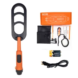 Detector de metais subaquático à prova dwaterproof água profissional alta sensibilidade pulso varredura bobina mergulho pinpointer q20 mergulho glod detector