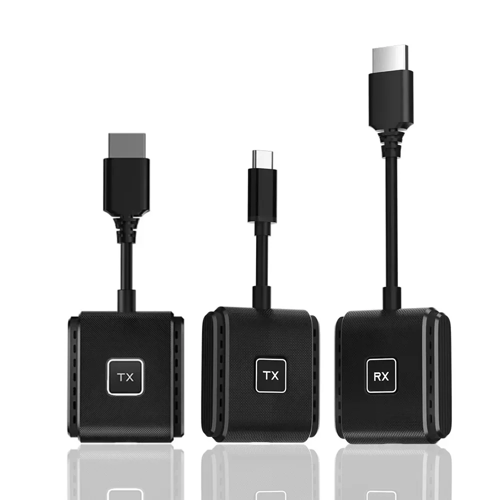 30M Bezprzewodowy nadajnik i odbiornik wideo HDMI typu C Przedłużacz TV Stick Dongle Adapter wyświetlacza do Iphone 15 Laptop PC do TV