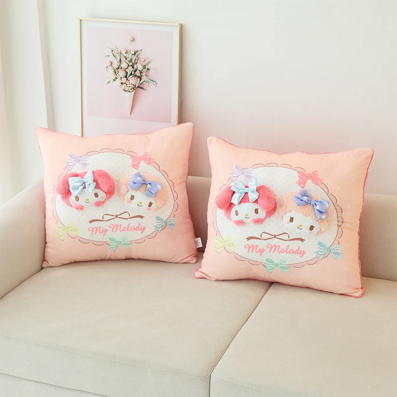 

Cartoon My Melody Creative Sofa Pillow Girls Kawaii Sanrioed Anime Three-Dimensional Cushion Cute Nap Pillow Headboard Back Gift