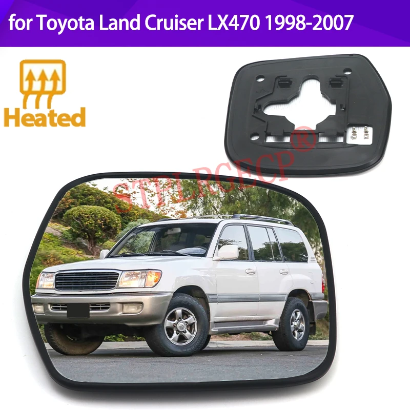 Stplrgecp – lentille de rétroviseur chauffante côté conducteur ou passager, gauche ou droite, pour Toyota Land Cruiser LX470 1998-2007