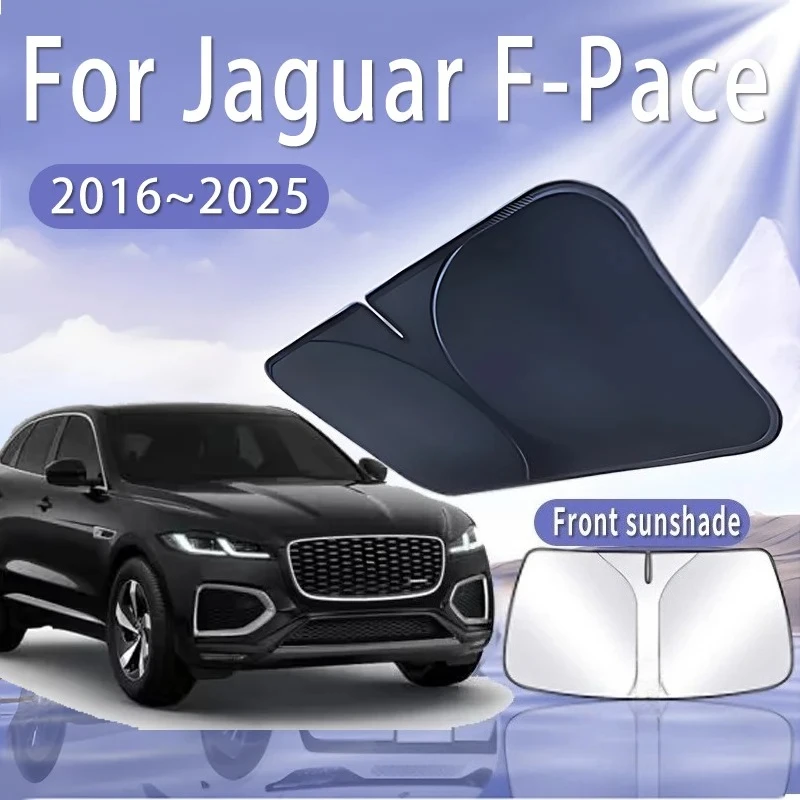 

For Jaguar F-Pace Lister Stealth 2016~2025 Car Sun Visor Front Windshield Sunshade Heat Insulation Summer Cooling Accessories