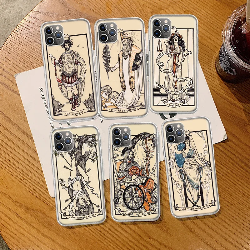 Tarot Cards for Halsey HFK Phone Case For Iphone 14 13 15 16 Pro Max Plus Apple 11 12 Mini X XS Max XR Clear Cover Shell Coque S