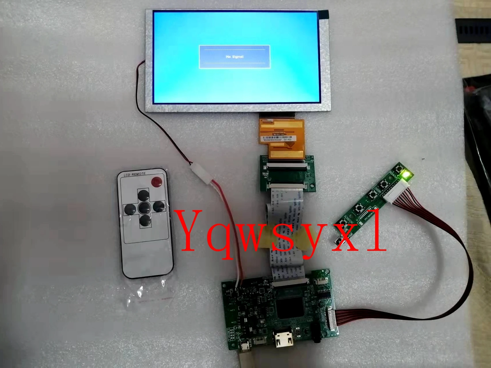 

Yqwsyxl LCD TTL Controller Board HDMI for CLAA062LA02CW / CLAA062LA02 CW 800X480 60 Pins LCD Screen Driver board