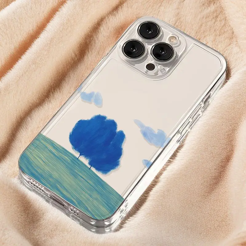 

Чехол для телефона с художественной концепцией эстетизма и картиной маслом для IPhone 16 15 14 13 12 11 PROMAX XS XR 7 8 Plus, мягкий чехол для телефона