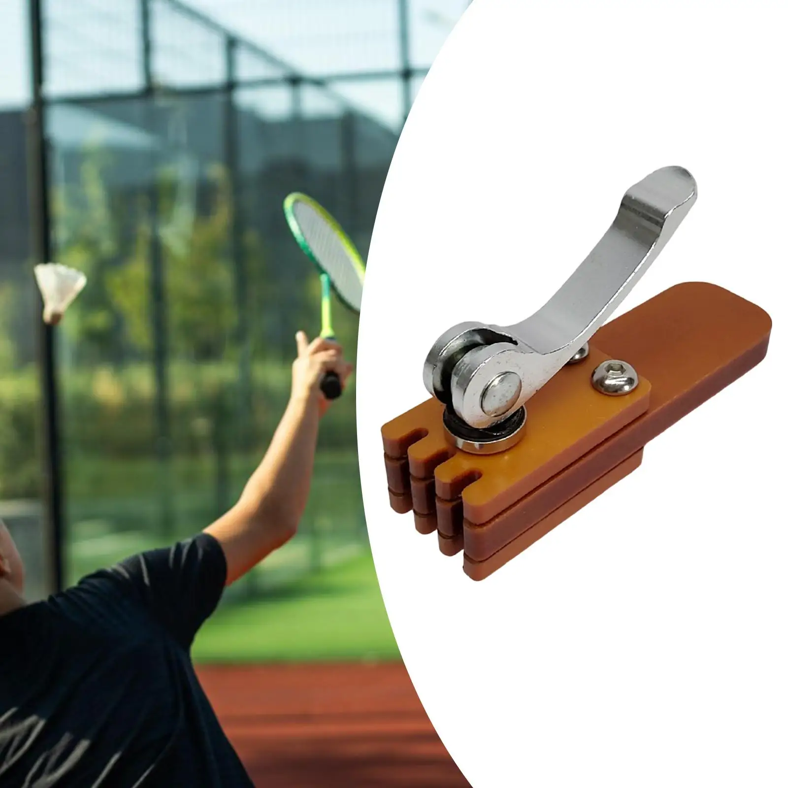 Lightweight Badminton Racket Stringing Flying Clamp Fixed Clip Portable Tool for Tennis Racket Stringer