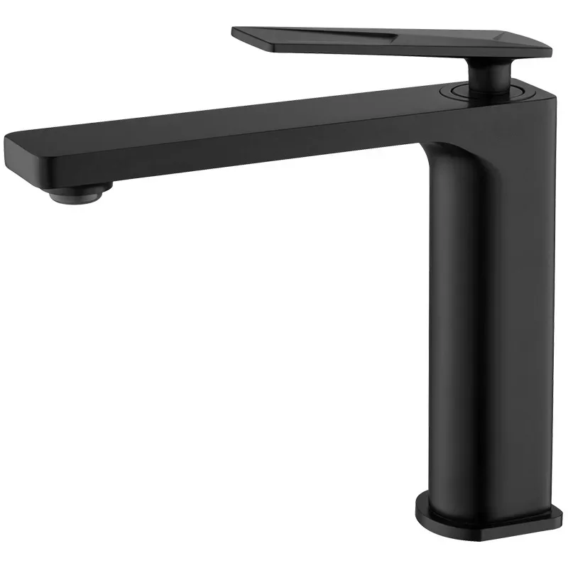 

Brushed gold faucet, bathroom face wash hand basin, light luxury simple hot and cold basin faucet