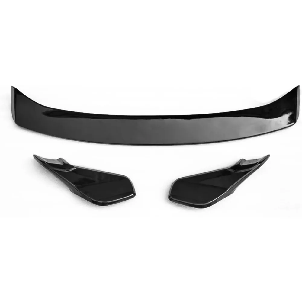 IKON MOTORSPORTS سبويلر خلفي لسيارة Honda Civic 11th Gen Sedan 4-Door، HPD V2 Style Gloss Black