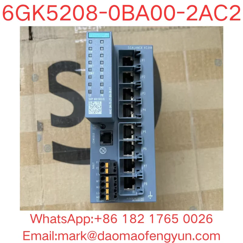 6GK5208-0BA00-2AC2 Used Tested OK In Good Condition SCALANCE XC208 manageable Layer 2 IE switch;