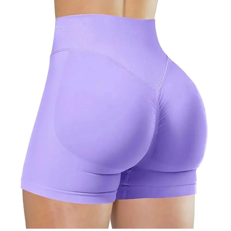 Sports Shorts Women Yoga Shorts Seamless Low Waist Scrunch Gym Leggings Workout Stretch Fitness Sports Shorts