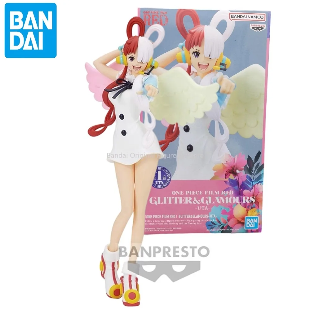 

Bandai Original Banpresto Anime ONE PIECE FILM RED Glitter ＆ Glamours UTA PVC Action Figures Collectible Toys