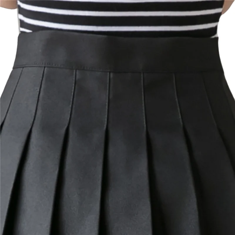 Sexy High-Waisted Pleated Jk Skirt Women's  Color orm  Skirt A-Line Silhouette ort Length Faionable