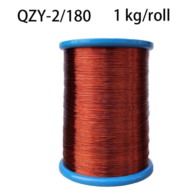 1000g/rolka Drut emaliowany QZY-2/180, wysokotemperaturowy drut miedziany emaliowany, 0.41 0.51 0.6 0.7 0.8 1.0 1.4mm QZY180
