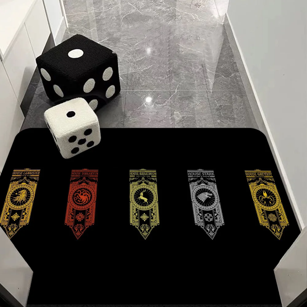 T-Thrones-Tv-Game Room Mats Cheaper Anti-slip Modern Living Room Balcony Printed Welcome Rug