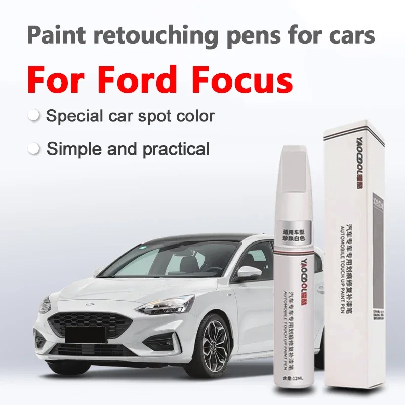 

For Ford Focus Car Touch Up Paint Scratch Removal Repair Paint Car Paint Protection Clear Coat Pen Techno Silver White Pearl