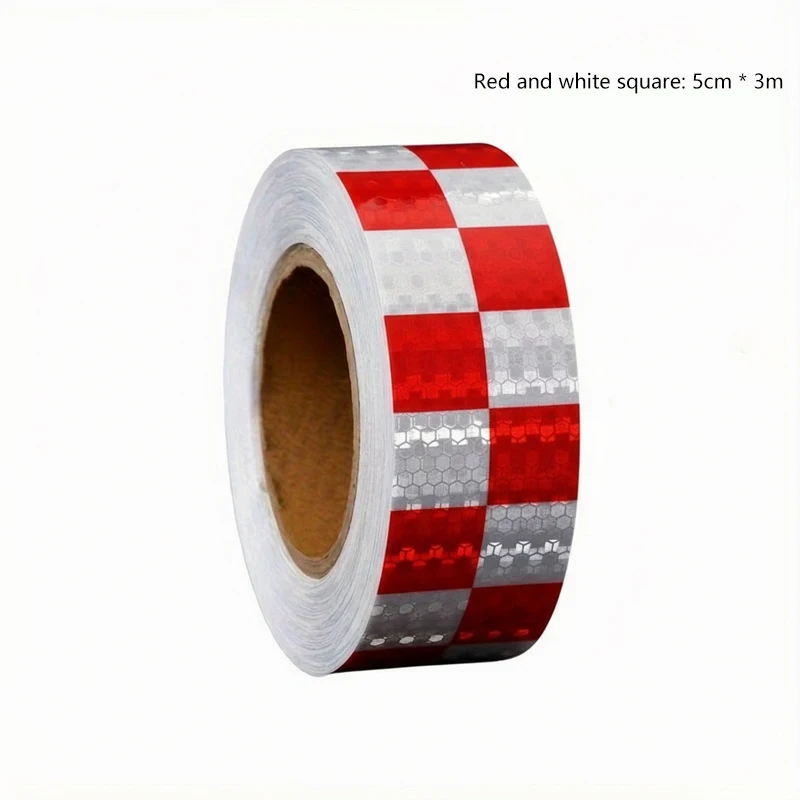 

1 Roll Shining Reflective Safety Warning Tape Self Adhesive Twill Printing Reflective Tape For Car Automotive Safety Accessories