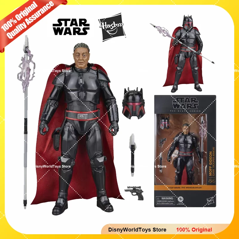 100% Original Hasbro Star Wars The Black Series Moff Gideon Dark Trooper Armo The Mandalorian Figura genuina de 6 pulgadas en stock