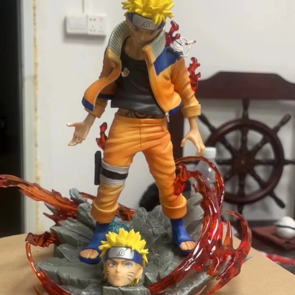 24cm nova naruto anime figura uzumaki naruto periférico pvc modelo coletar estátua decoração de mesa ornamentos presentes aniversário brinquedos