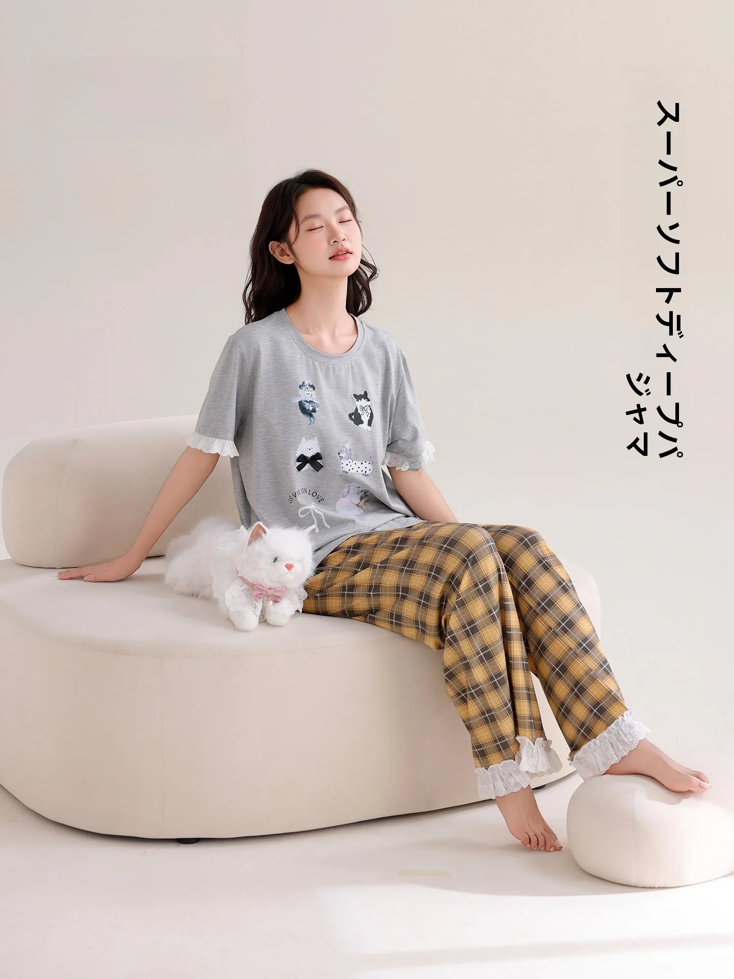 ultra-soft-modal-cotton-spwear-women's-home-clothes-with-chest-pad-deep-sp-suit-breathable-cool-feeling-summer-pyjama