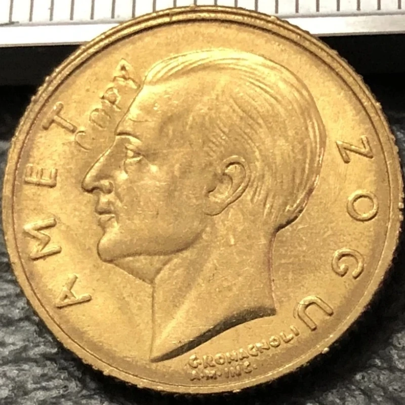 1927 Albania 10 Franga Ari-Zog Gold Coin Copy