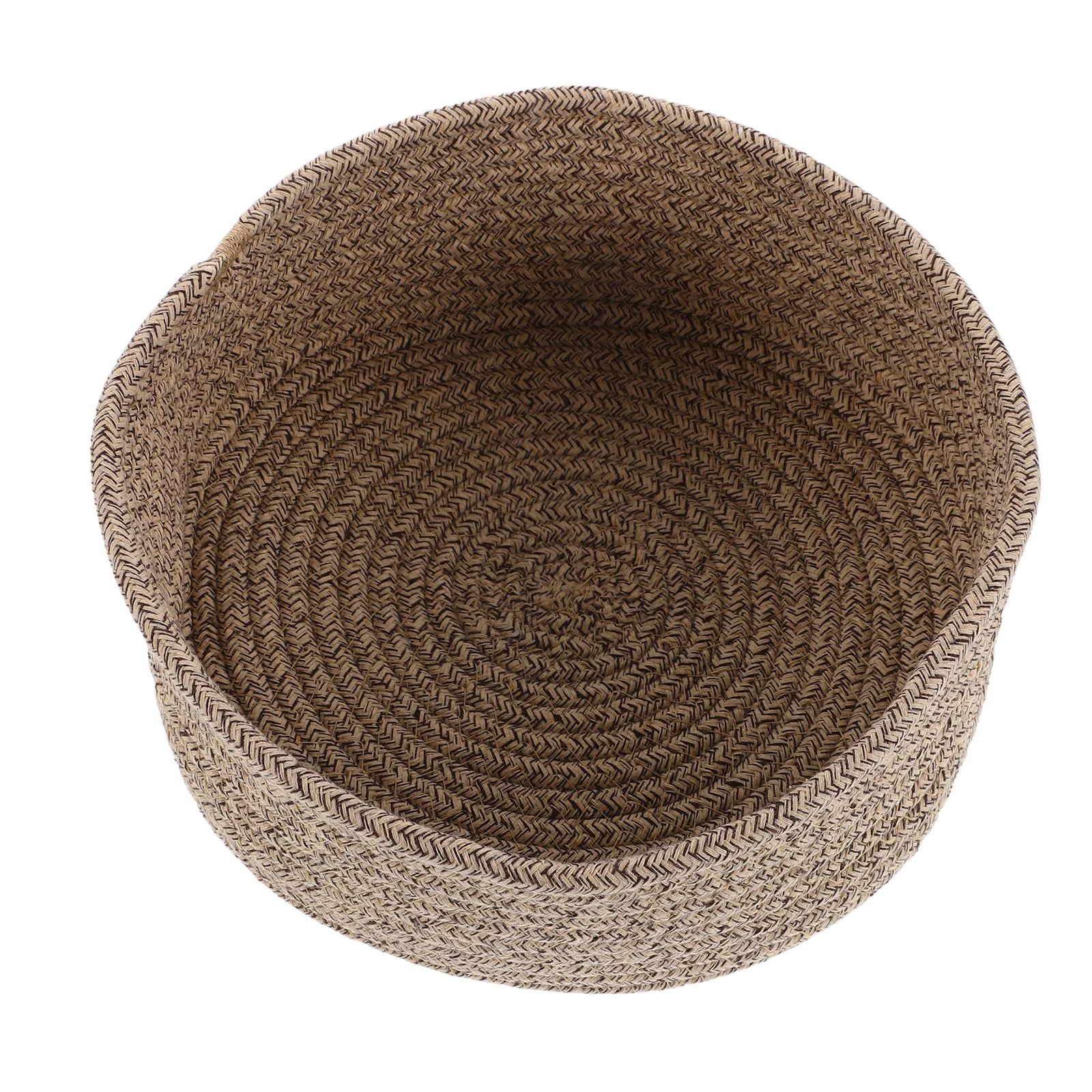 

Cotton Rope Woven Storage Basket Soft Breathable Handmade Decorative Organizer for Bedroom Living Room Office Jewelry