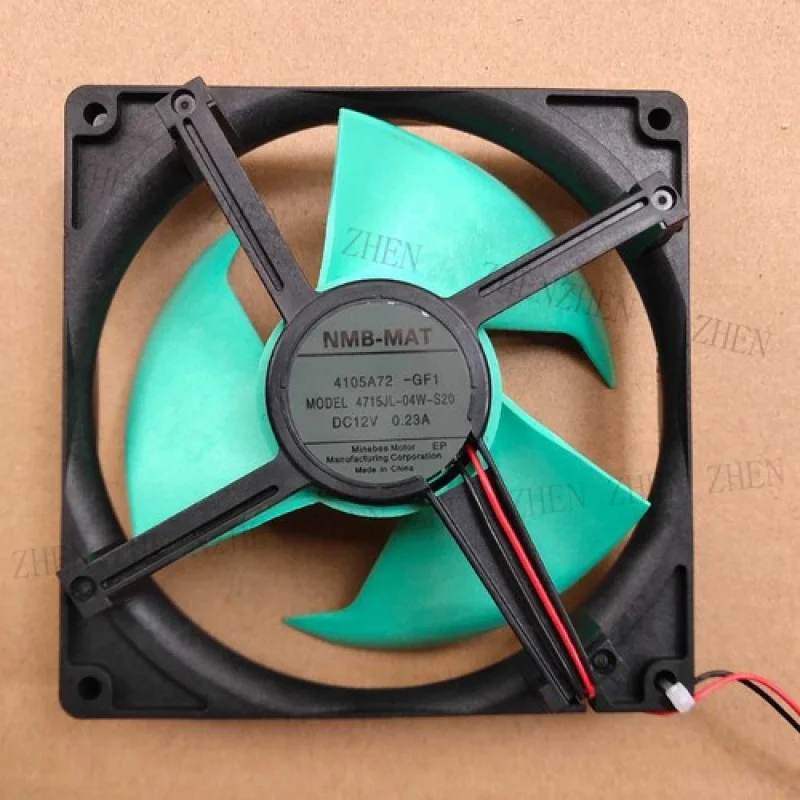 

Y 1Pcs New for NMB-MAT 4715JL-04W-S20 12V 0.23A 2-Wire Refrigerator fan # QW.