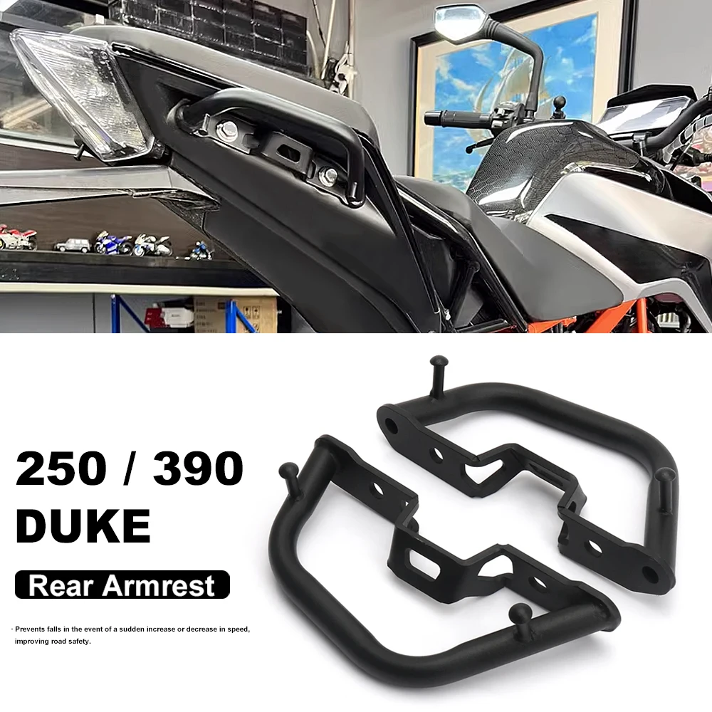 

Motorcycle Accessories Rear Grab Bars Rear Seat Pillion Passenger Grab Rail Handle For 390Duke 250Duke 250 Duke 390 DUKE